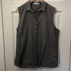 Everlane sleeveless button down